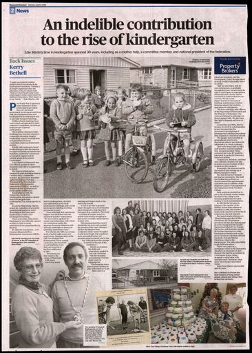 Back Issues: An indelible contribution to the rise of kindergarten