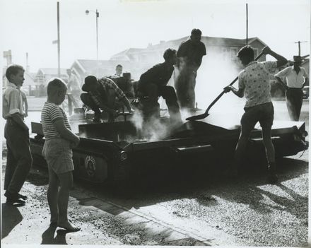Tar Sealing Machine at Work