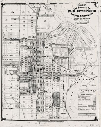 Plan of the Borough of Palmerston North District of Wellington, 1895 - Resource cover image