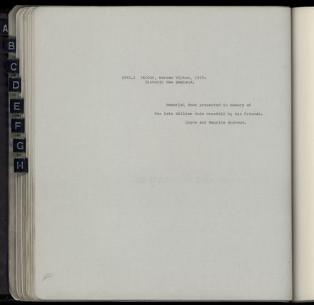 Memorial Book Register