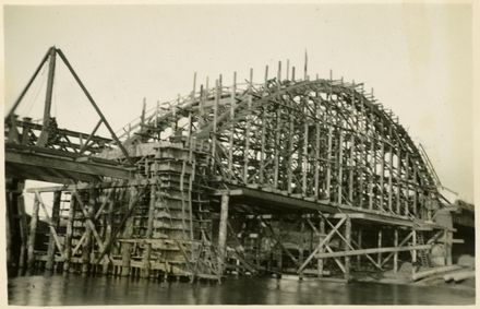 Construction of Second Fitzherbert Bridge
