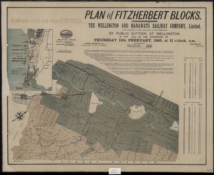Plan of Fitzherbert Blocks