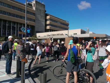 Student protest for action on climate change
