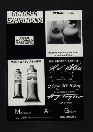 October exhibitions poster