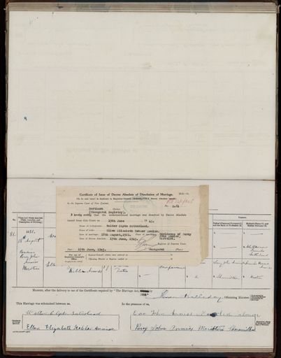 Marriage register 1909- 1927