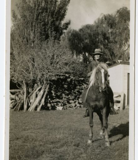 John Cameron on horseback