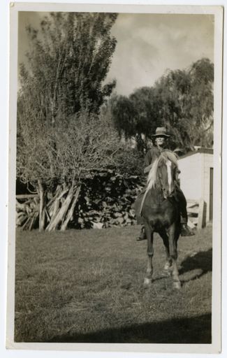 John Cameron on horseback