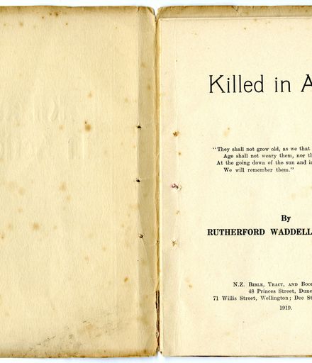 "Killed in Action" page 1