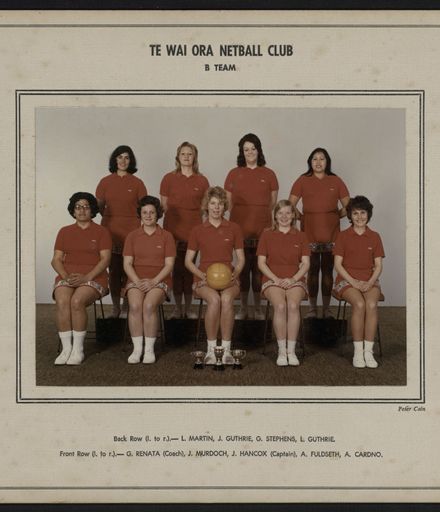 Te Wai Ora Netball Club B Team