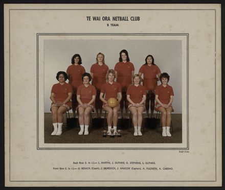 Te Wai Ora Netball Club B Team