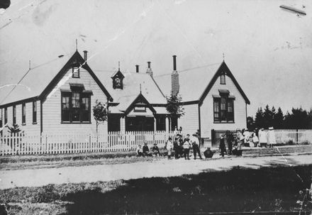 Pupils outside Terrace End School