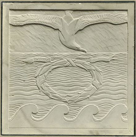Photograph of Memorial Design by Charles Wheeler - Albatross, Wreath, Waves - Resource cover image