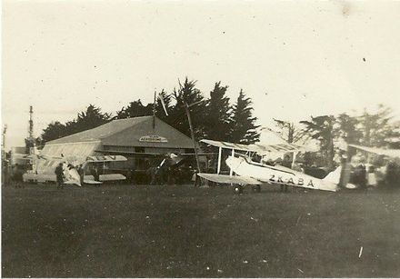 Gypsy Moth's and Dehavilland Rapide "Tainui" at Milson Aerodrome. - Resource cover image