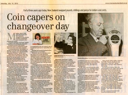 Memory Lane - "Coin capers on changeover day"