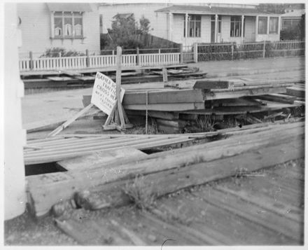 Storm Damaged Terrace End Railway Station