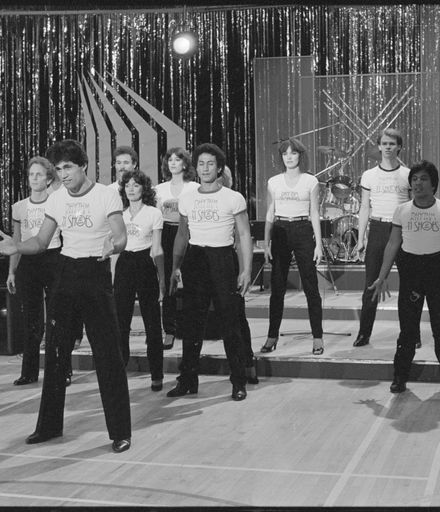 [12 Bar Rhythm 'n' Shoes Singing and Dancing Group Perform at Telethon 1981]