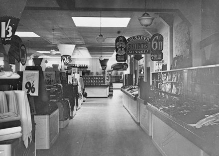 Interior of Garners department store, Broadway