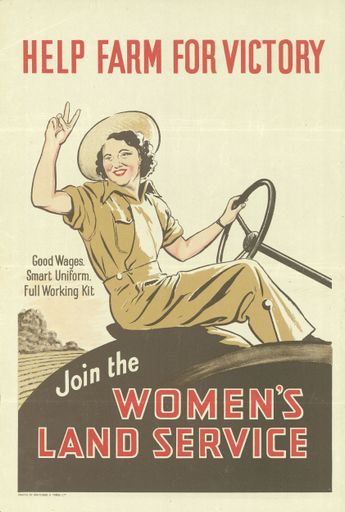'Join the Women's Land Service' poster