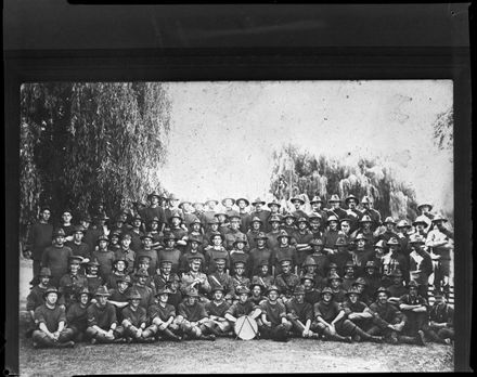 "Members of N.Z. Medical Corps in Camp at Awapuni"