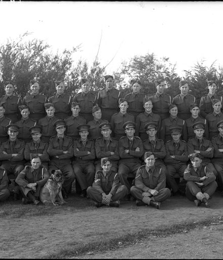 Group of officers and soldiers