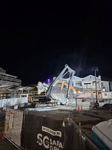 High Flyers partial demolition
