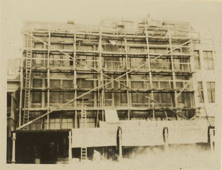 Construction of the Premier Drapery Co. Ltd, The Square