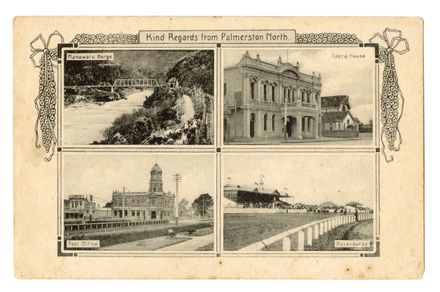 Postcard - Four views - Palmerston North and the Gorge - Resource cover image