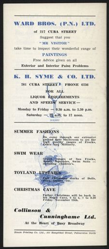 Visitors Guide Palmerston North and Feilding: November 1960 - 13