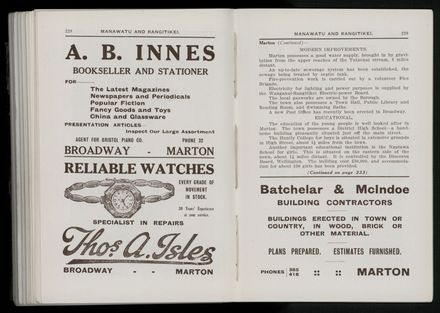 Bradbury's Illustrated Series No. XI. Manawatu and Rangitikei Districts 117