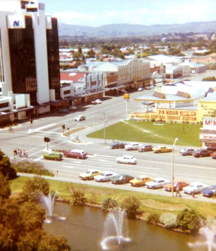 Corner of Te Marae o Hine/The Square and Fitxherbert Avenue