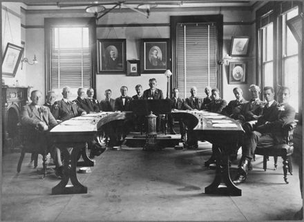 Palmerston North Borough Councillors and officers, Council Chambers