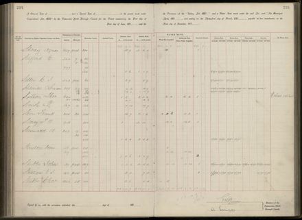 Palmerston North Rate Book, 1893 - 1896, 239