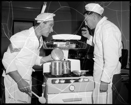 "Army Cooks in Action" Cooking Demonstration at City Council Gas Deparment
