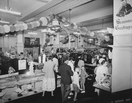 Shoppers at Christmas time, at C M Ross Co Ltd