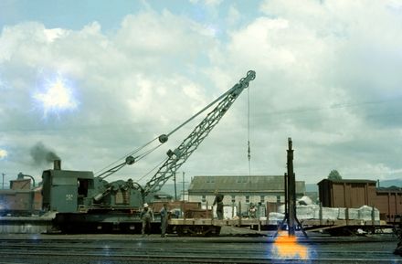 Steam Crane and Workers