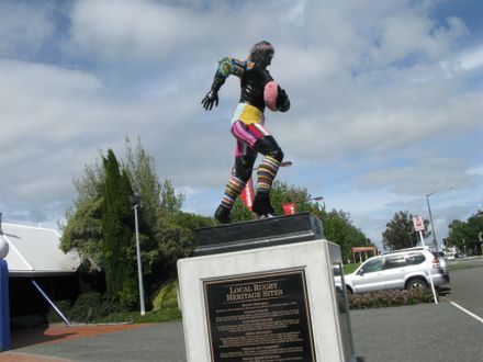 "Yarn Bombing" of Charles Monro Statue