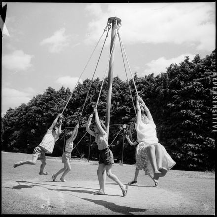 "Maypole Dance in Esplanade"