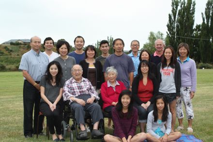 Sun and Kathleen Ngan with children and grandchildren