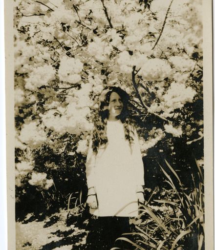 Andrews Collection: Young Woman under a Flowering Tree