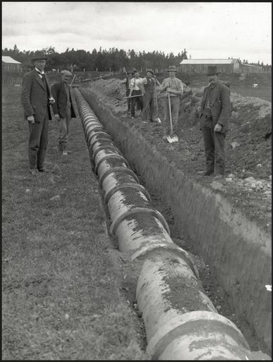 Laying of 36" Sewer Pipes
