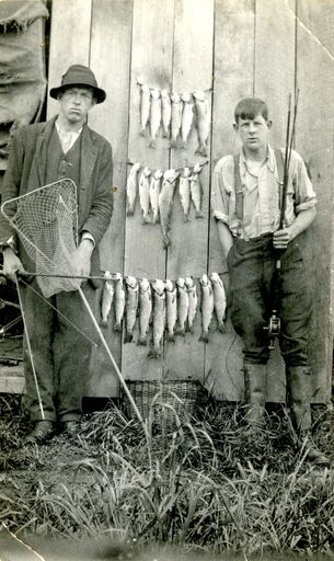 Thomas and Leslie Davis with catch of fish - Resource cover image