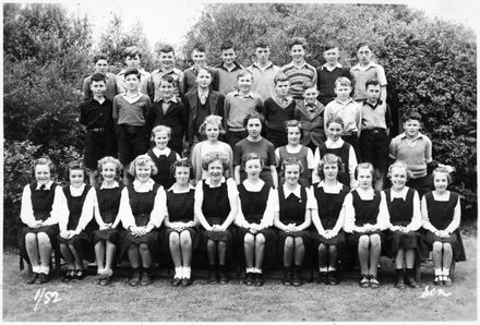 Ashhurst School, Class and Sports Team Photographs, 1952