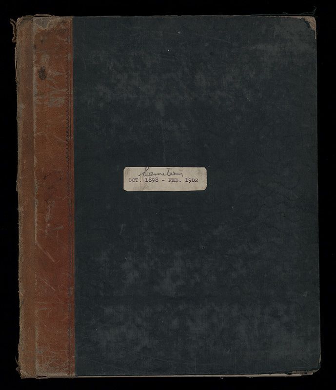 Outwards Correspondence of the Palmerston North Cemetery Trustees, 1898 -1902