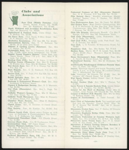 Visitors Guide Palmerston North and Feilding: September-November 1961 - 8