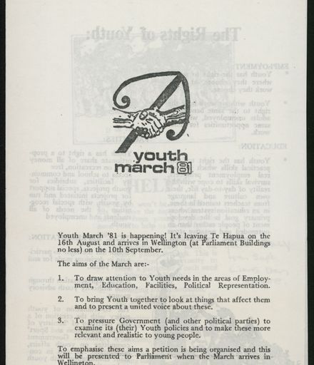 Youth March pamphlet