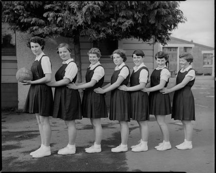 Netball Team, Palmerston North Technical High School
