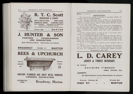 Bradbury's Illustrated Series No. XI. Manawatu and Rangitikei Districts 119