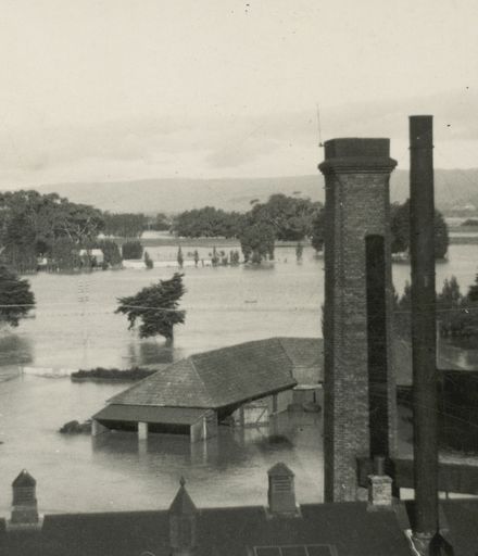 Gasworks during flood