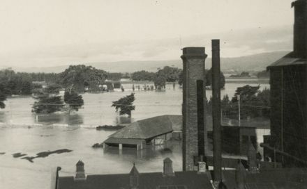 Gasworks during flood