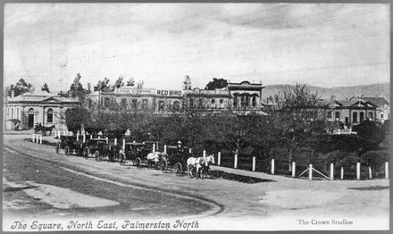 Carriages Wait in The Square